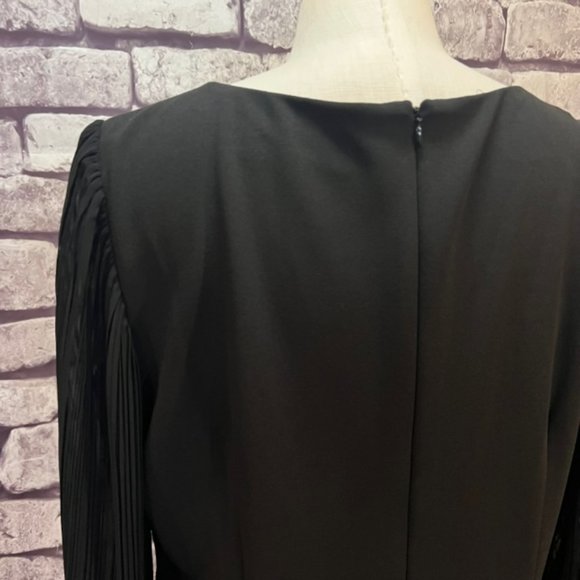 Donna Ricco NWT Black Long Sleeve Dress Size 14 - Picture 7 of 9